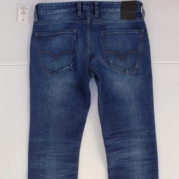 New Guess Slim Taper Men's Jeans SZ 32 - Picture 6 of 7